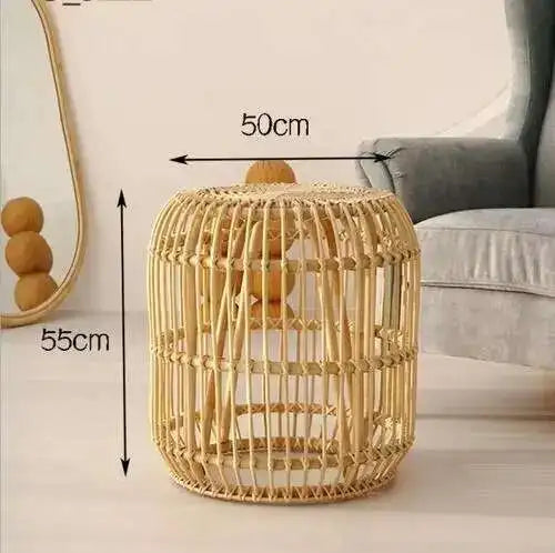 Rattan Coffee Table Living Room Furniture Side Tables Small Apartment Restaurant Homestay Balcony Round Sofa Tea Tables