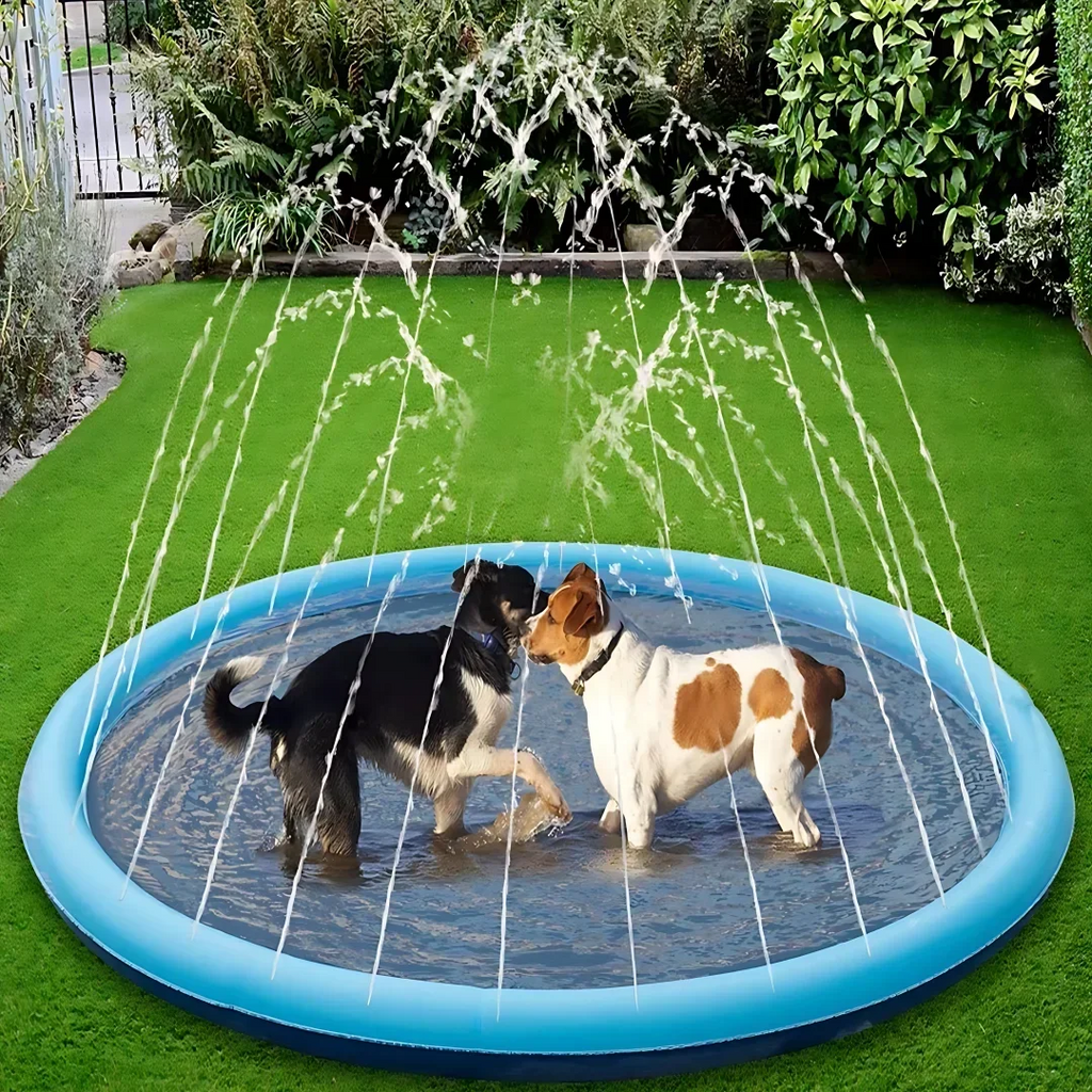 100/150/200cm Pet Swimming Pool Inflatable Sprinkler Pad Outdoor Water Fountain Play Mat Summer Cooling Toy for Dogs and Puppies