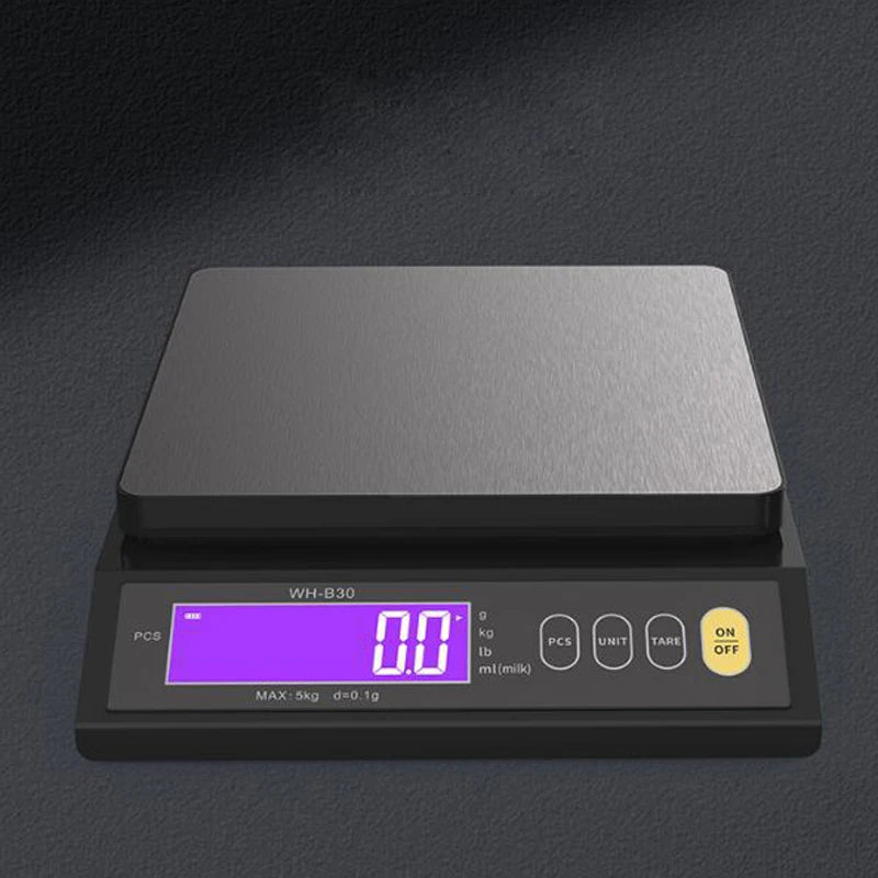 Digital Electronic Kitchen Scale LCD Home Food Snack 5kg/0.1g 10kg/1g  Waterproof Stainless Steel Measuring Weighing Tool