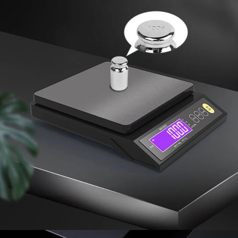 Digital Electronic Kitchen Scale LCD Home Food Snack 5kg/0.1g 10kg/1g  Waterproof Stainless Steel Measuring Weighing Tool