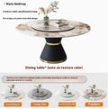 Round Sliding Table Luxury Table Stainless Steel Kitchen Islands Transparent Mesa Comedor Garden Furniture Sliding Dining Wash