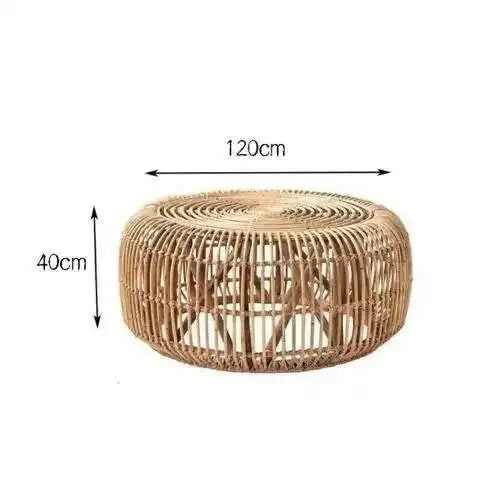 Rattan Coffee Table Living Room Furniture Side Tables Small Apartment Restaurant Homestay Balcony Round Sofa Tea Tables